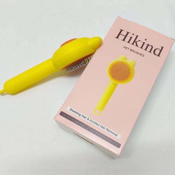 Hikind-Pet Brushes-Cat Hair Brush with Release Button for Indoor Cats, Cat Grooming Brush for Long or Short Hair Dogs, Cat Combs for Pet Massage Self-Cleaning Cat Hair Brush. - Image 6