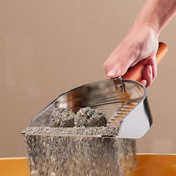 Hikind-Scoops for the Disposal of Pet Waste-Cat Litter Scoop, Litter Scoop with Wide Slats, Durable Litter Sifter Scoop. - Image 8